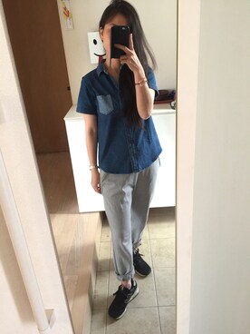 「NANEA（ナネア）のアイテム（トップス）」を使った、mari7109さん（レディース・161cm）の春コーディネート