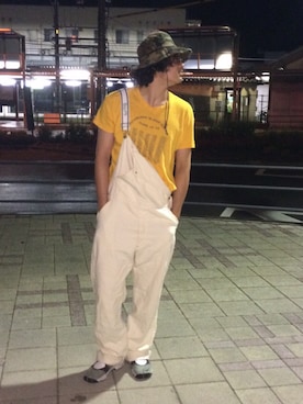 「アイテム（サロペット/オーバーオール）」を使った、だいきさん（メンズ・180cm・10代）の夏コーディネート