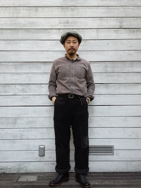 「ごま塩」｜桑原 大輔さん（メンズ・168cm）の春コーディネート