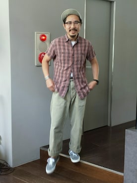 「アイテム（ブレスレット）」を使った、桑原 大輔さん（メンズ・168cm・40代）の夏コーディネート