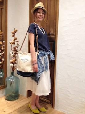 阿部 静香さん（レディース・157cm）の春コーディネート