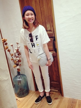 阿部 静香さん（レディース・157cm）の夏コーディネート