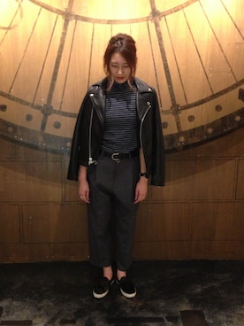 阿部 静香さん（レディース・157cm）の秋コーディネート