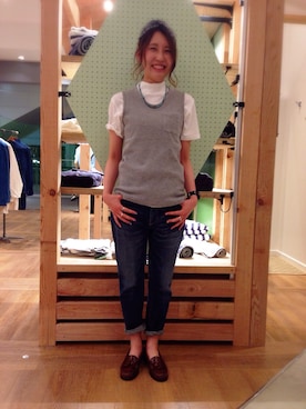 阿部 静香さん（レディース・157cm）の春コーディネート