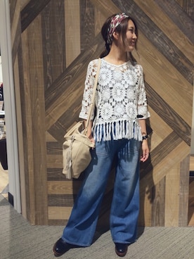 阿部 静香さん(レディース・157cm)の夏コーディネート