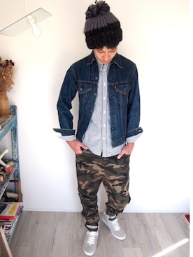 「ジョガーパンツ」｜BEATJIVEさん（メンズ・178cm）の春コーディネート