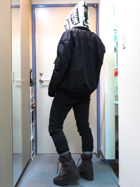 「CLANE（クラネ）のアイテム（その他アウター）」を使った、Daisuke Sagaraさん（メンズ・173cm）の秋コーディネート