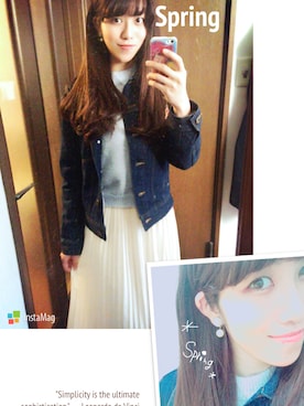 ☜Saaki☞さん（レディース・156cm）の冬コーディネート