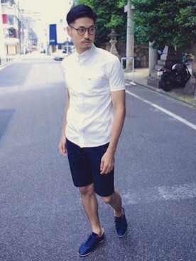 「クールビズ」｜TAMUKEIさん（メンズ・182cm）の夏コーディネート