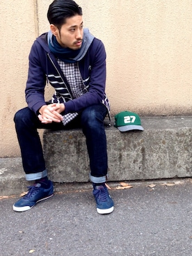 TAMUKEIさん（メンズ・182cm）の冬コーディネート