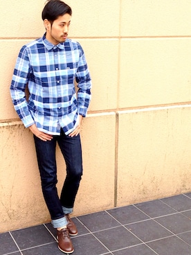 TAMUKEIさん（メンズ・182cm）の春コーディネート