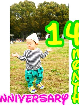 ヒロ吉さん（キッズ・70cm）の秋コーディネート