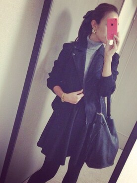 「STYLE DELI（スタイルデリ）のアイテム（バッグ）」を使った、Anyaさん（レディース・163cm）の秋コーディネート