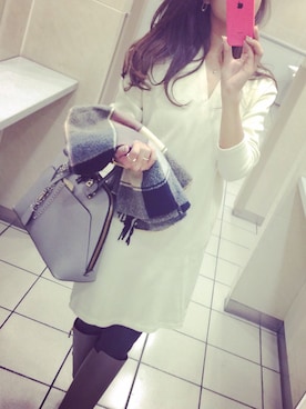 「STYLE DELI（スタイルデリ）のアイテム（ワンピース/ドレス）」を使った、Anyaさん（レディース・163cm）の秋コーディネート