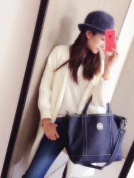 「STYLE DELI（スタイルデリ）のアイテム（その他アウター）」を使った、Anyaさん（レディース・163cm）の秋コーディネート