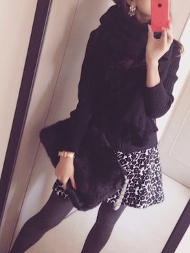 「WR（ダブルアール）のアイテム」を使った、Anyaさん（レディース・163cm）の冬コーディネート