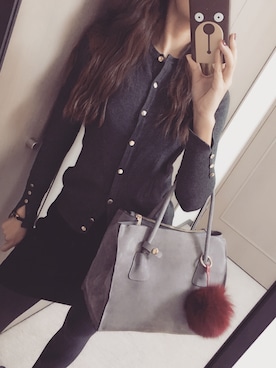 「STYLE DELI（スタイルデリ）のアイテム（バッグ）」を使った、Anyaさん（レディース・163cm）の秋コーディネート