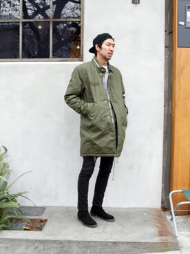 「nonnative（ノンネイティブ）のアイテム（ブーツ）」を使った、KEITOさん（メンズ・182cm）の秋コーディネート