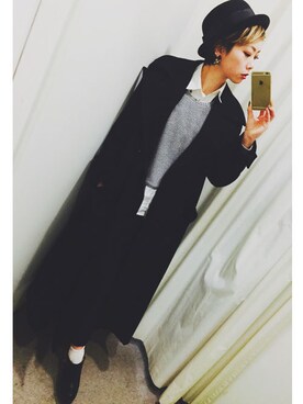 「mode」｜「アイテム（その他アウター）」を使った、meiさん（レディース・167cm）の冬コーディネート