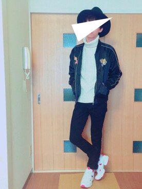 「HOUSTON（ヒューストン）のアイテム（その他アウター）」を使った、TAISEIさん（メンズ・175cm）の冬コーディネート