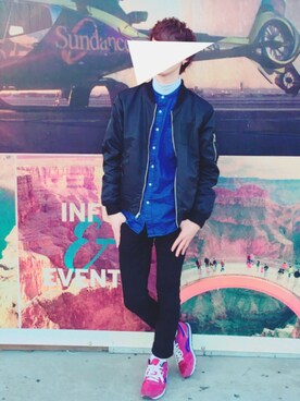 「HOUSTON（ヒューストン）のアイテム（その他アウター）」を使った、TAISEIさん（メンズ・175cm）の冬コーディネート