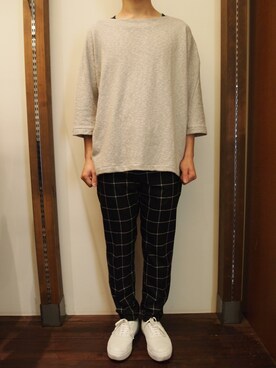 「NEONSIGN（ネオンサイン）のアイテム（トップス）」を使った、Plentystaffさん（メンズ・172cm）の春コーディネート