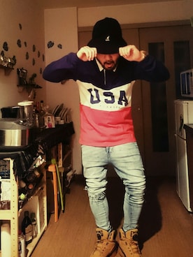 「EWING（ユーイング）のアイテム」を使った、shooさん（メンズ・165cm）の秋コーディネート
