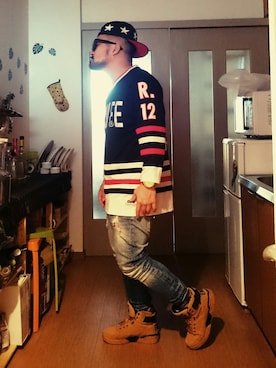 「EWING（ユーイング）のアイテム」を使った、shooさん（メンズ・165cm）の秋コーディネート