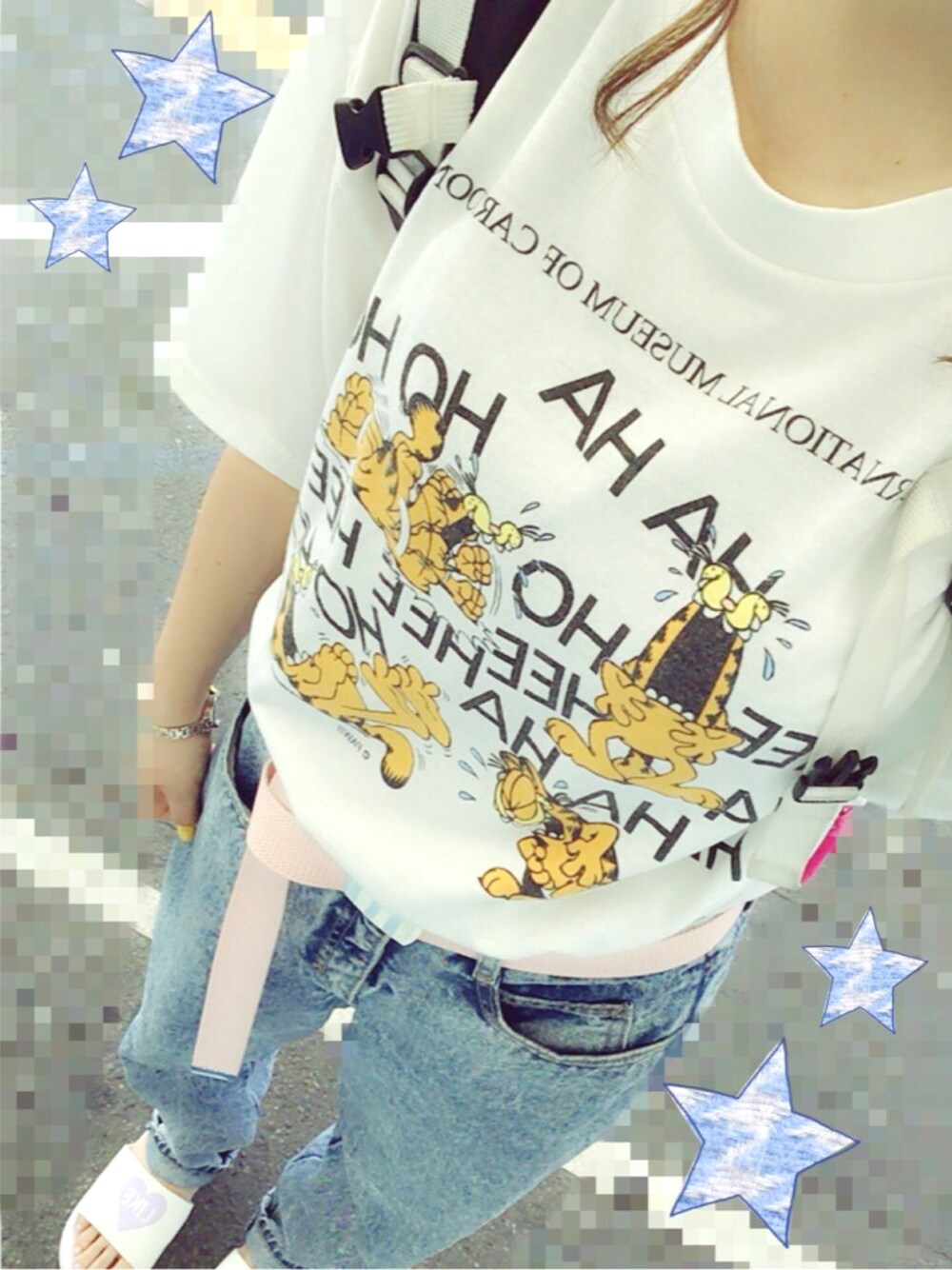 「WEGOのアイテム（トップス、その他）」を使った、♡こ♡っ♡ち♡ゃ♡ん♡さん（レディース・161cm）の夏コーディネートの1枚目の写真