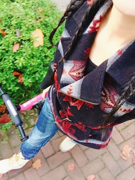 「PENDLETON（ペンドルトン）のアイテム（その他アウター）」を使った、むぃむぃさん（レディース・168cm）の秋コーディネート