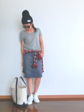 「Rails（レイルズ）のアイテム（シャツ/ブラウス）」を使った、Leeさん（レディース・160cm）の秋コーディネート