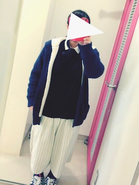 「Honeys（ハニーズ）のアイテム（ムートンコート）」を使った、B a m b i⋈♡*｡ﾟさん（レディース・155cm）の冬コーディネート