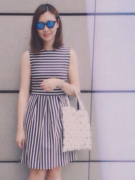 「BAO BAO ISSEY MIYAKE」｜SandyTaiさん（レディース・170cm・20代）の夏コーディネート