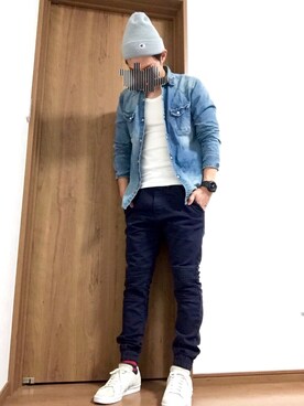 「UNITED ARROWS（ユナイテッドアローズ）のアイテム（その他トップス）」を使った、ベッカムさん（メンズ・174cm）の春コーディネート