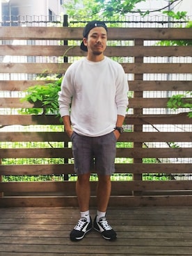 「C.E.L.STORE（セルストア）のアイテム（シューズ）」を使った、SAITOさん（メンズ・166cm）の春コーディネート