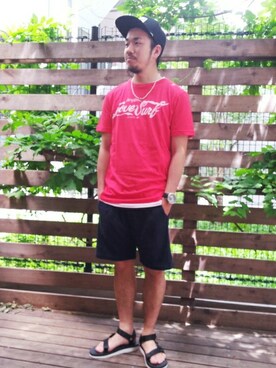 「C.E.L.STORE（セルストア）のアイテム（シューズ）」を使った、SAITOさん（メンズ・166cm）の春コーディネート