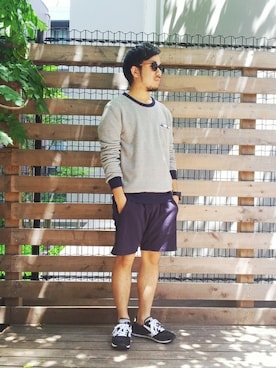 「ALMOND×WOOL RICH」｜SAITOさん（メンズ・166cm）の夏コーディネート