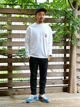 「C.E.L.STORE（セルストア）のアイテム（シューズ）」を使った、SAITOさん（メンズ・166cm）の夏コーディネート