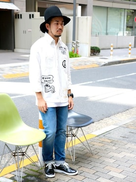 「C.E.L.STORE（セルストア）のアイテム（シューズ）」を使った、SAITOさん（メンズ・166cm）の秋コーディネート