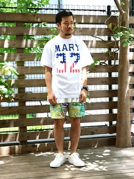 「ワッフル」｜SAITOさん（メンズ・166cm）の夏コーディネート