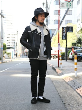 「C.E.L.STORE（セルストア）のアイテム（シューズ）」を使った、SAITOさん（メンズ・166cm）の秋コーディネート