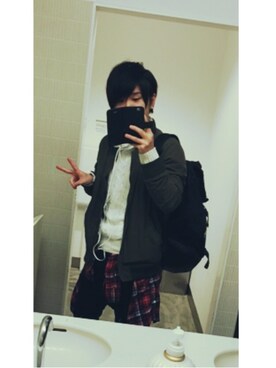 「GLOBAL WORK（グローバルワーク）のアイテム（その他アウター）」を使った、まさ。さん（メンズ・170cm）の冬コーディネート