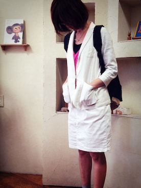 「tricot COMME des GARCONS（トリココムデギャルソン）のアイテム（その他シューズ）」を使った、つーさん（レディース・162cm）の春コーディネート