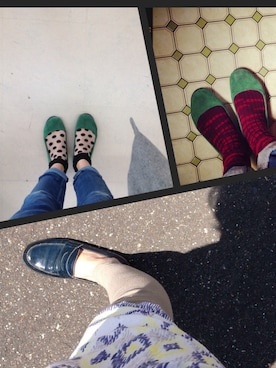 「tricot COMME des GARCONS（トリココムデギャルソン）のアイテム（その他シューズ）」を使った、つーさん（レディース・162cm）の春コーディネート