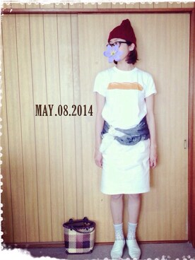 「tricot COMME des GARCONS（トリココムデギャルソン）のアイテム（その他シューズ）」を使った、つーさん（レディース・162cm）の春コーディネート