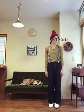 「tricot COMME des GARCONS（トリココムデギャルソン）のアイテム（その他シューズ）」を使った、つーさん（レディース・162cm）の秋コーディネート