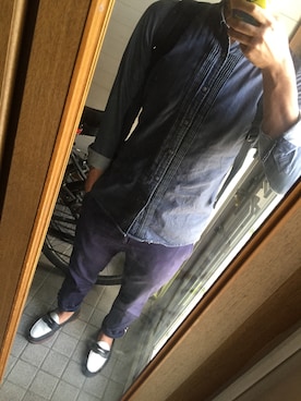「Arnold Palmer（アーノルドパーマー）のアイテム（パンツ）」を使った、コウキさん（メンズ・174cm）の秋コーディネート