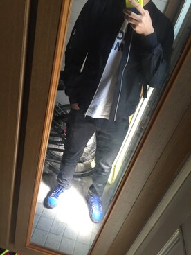 「アイテム（MA-1）」を使った、コウキさん（メンズ・174cm・10代）の秋コーディネート