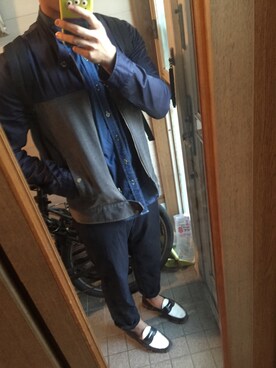 「RAGEBLUE（レイジブルー）のアイテム（ナイロンジャケット）」を使った、コウキさん（メンズ・174cm）の秋コーディネート