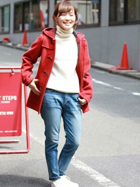 「JOURNAL STANDARD relume（ジャーナルスタンダード　レリューム）のアイテム（ダッフルコート）」を使った、masu*さん（レディース・160cm）の秋コーディネート